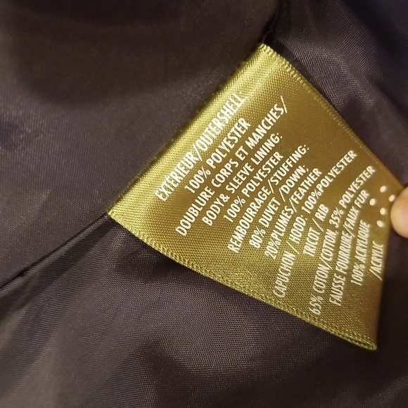 like new Soia & Kyo Dark Gray Heavily Filled Knee Length Down Parka - Picture 10 of 11